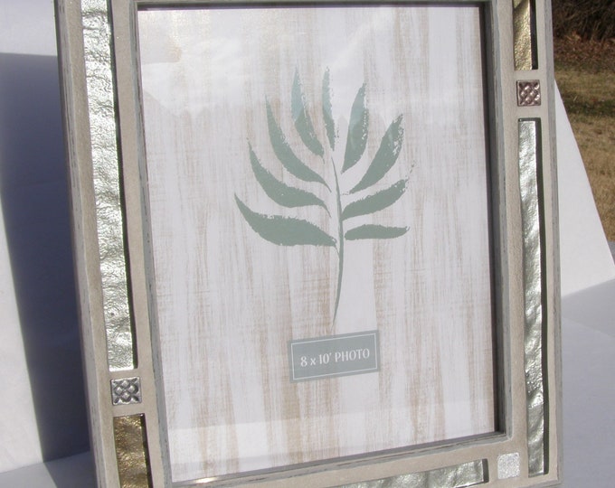 Silver Bronze Glass 8 X 10 Photo Frame Unisex Frame Modern Neutral