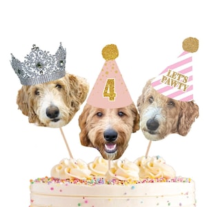 Dog Cake Toppers, Dog Birthday Decorations, Puppy Cake Toppers