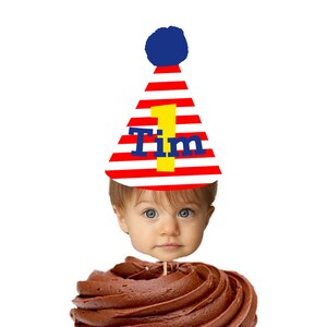 Face Cupcake Toppers, Personalized Cupcake Toppers, Face Birthday Cupcake Toppers, 1st Birthday, Picture Cupcake Toppers, Face Cupcake Picks