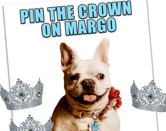 Custom Pin the Tail on the Donkey Game, Customizable Pin the Tail Game, Pin the Tail on the Donkey, Pin the Crown game