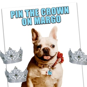 Custom Pin the Tail on the Donkey Game, Customizable Pin the Tail Game, Pin the Tail on the Donkey, Pin the Crown game