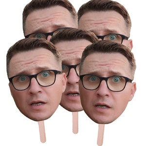 Face Stick, Face On a Stick Prop, BIG Photo Face Stick, Big Head on a Stick, Bachelorette, Bachelorette Face stick