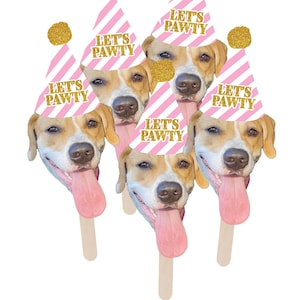 Dog Face Stick, Dog Face On a Stick Prop, Custom Photo Dog Face Stick Digital File