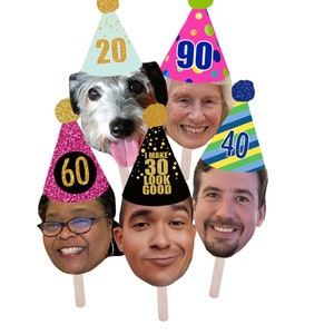 Face Stick, Face On a Stick Prop, Photo Face Stick, Big Head on a Stick, Bachelorette Prop Sticks, Fat Head, Face Themed Party