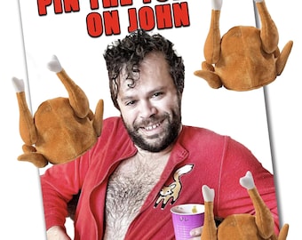 Pin the Turkey Game, Thanksgiving Games, Pin the Tail on the Donkey Game, Thanksgiving Birthday Game