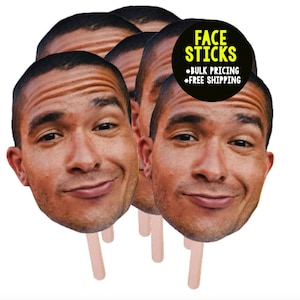 Personalized Face Stick, Face On a Stick Prop, Photo Face Stick, Big Head on a Stick, BIG Photo Face Stick, Big Head Cut Out