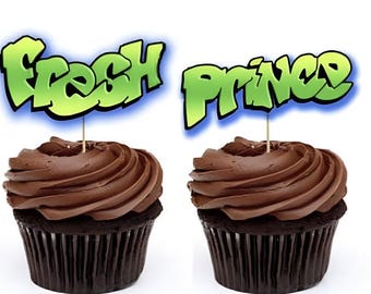 Fresh Prince Cupcake Toppers, I love the 90s, Fresh Prince Party Fresh Prince Theme, Fresh Prince Ideas, Fresh Prince Baby Shower