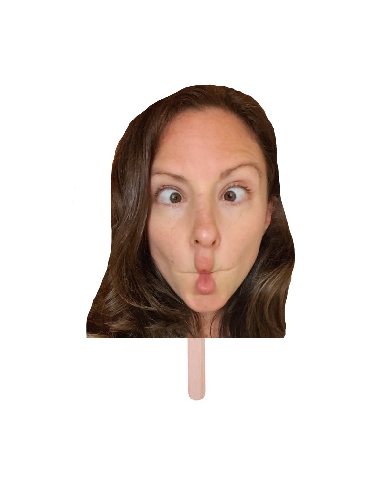 Personalized Face Stick Face On a Stick Prop Photo Face Etsy
