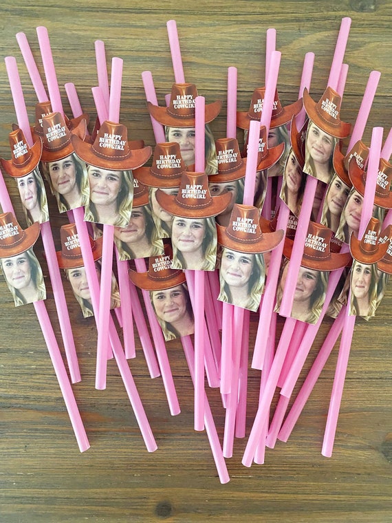 20pcs Face Card Straw Disposable Creative Party - Temu