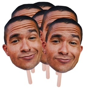 Face Stick, Face On a Stick Prop, BIG Photo Face Stick, Big Head on a Stick, Bachelorette Prop Sticks, Bachelorette Head, Big Head Cut Out