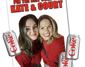 Custom Pin the Tail on the Donkey Game, Diet Coke Game
