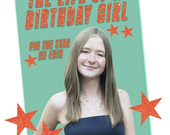 The Life of A Birthday Girl Game, Pin the Star, Swiftie Party (Digital File)