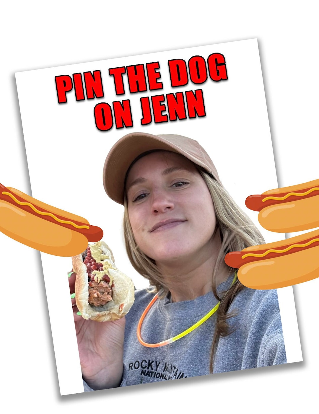 Custom Pin the Tail on the Donkey Game, Customizable Pin the Tail Game