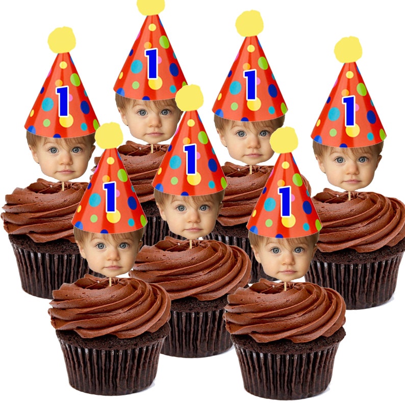 Personalized Face Cupcake Toppers Face Cupcake Toppers Etsy