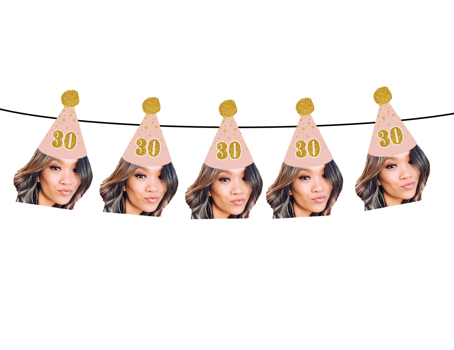 Personalized Face Birthday Banners, Wall Banner, Photo Banners, Birthday Party Face Banner, Retirement Banner*please read description