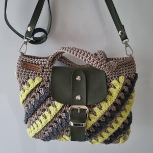 HandwovenMacrameMiniCrossbodyBag:BohoBeachPurse,BohoEverydayShoulderPurse,HandwovenMacrameMiniCrossbodyBag,BohoDesign,MiniMacrameShoulderBag image 9