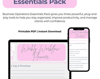 Business Operations Essentials Pack — Organize, Prioritize & Streamline Your Business in Minutes