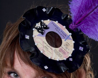 Prince Record Fascinator, made to order.