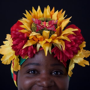 Reggae Festival Hat, turbante di fiore