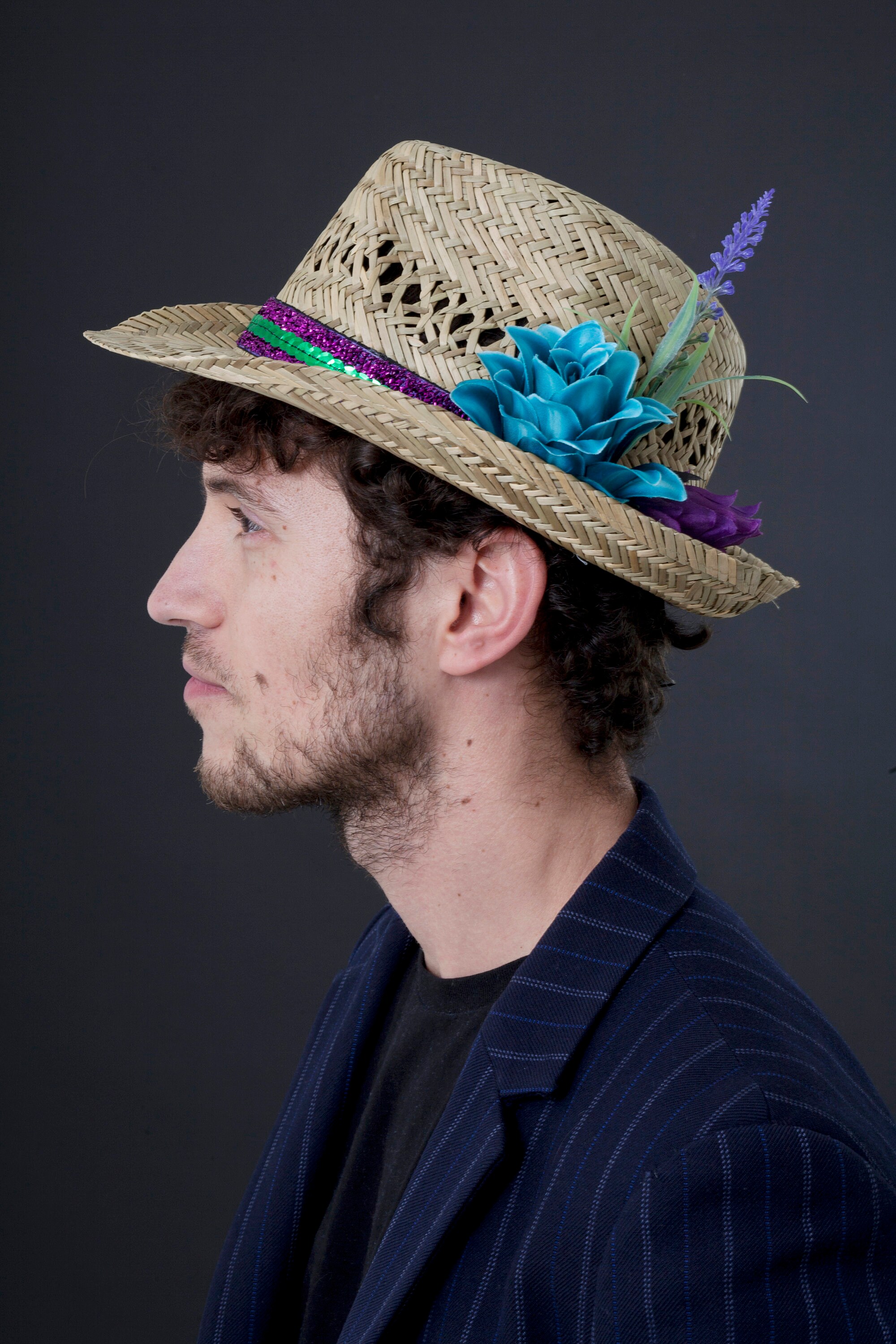 Tropical Festival Hat Straw Fedora 