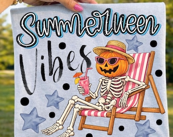 Estilo playero de esqueletos veraniego retro PNG (Descarga digital)