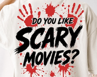 Horror Halloween PNG, Houd je van enge films? PNG, Spooky Season, Horrorfilmfan, Bloederig Grunge Design, Bloedspatten, Trending PNG