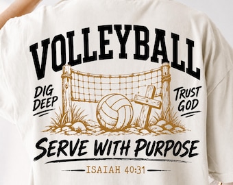 Christelijk volleybal PNG, Dien met een doel, Jesaja 40:31, Geloofswedstrijddag (digitale download)