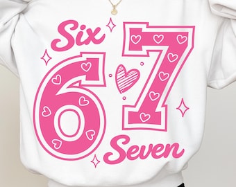 Six Seven Valentine PNG | Funny Coquette Shirt Design (Digital Download)