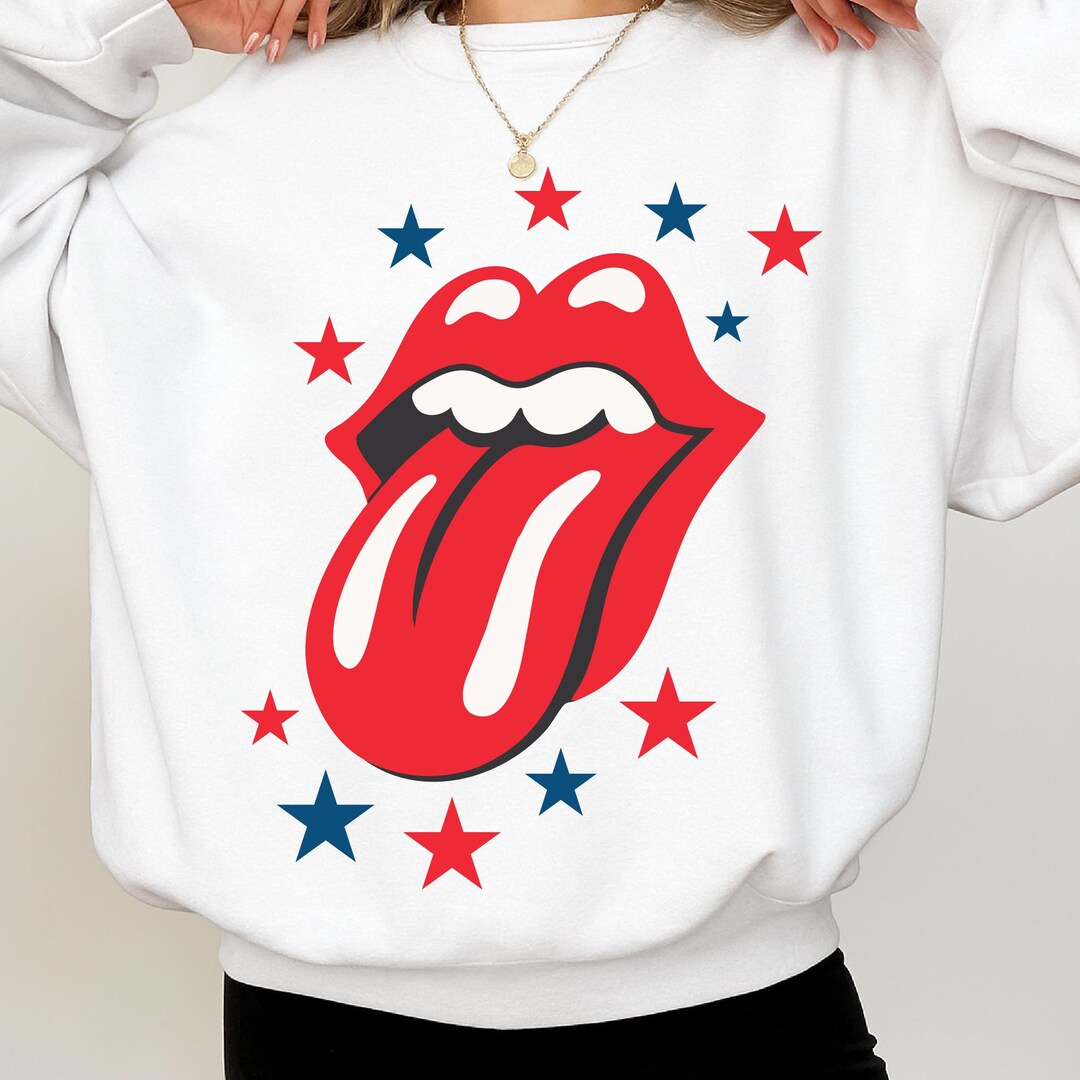 American Rocker Pattern American Rocker Tongue PNG, 4th of July Grunge Sublimation Design ...