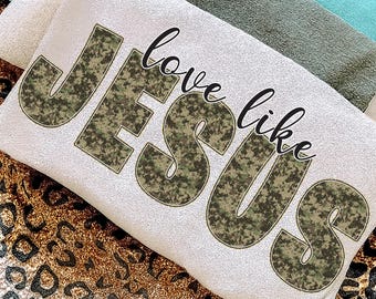 Love Like Jesus SVG: Christian Inspirational Faith Shirt Design (Digital Download)