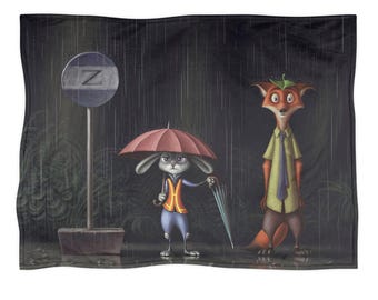 Coperta Zootropolis, coperta in pile Nick e Judy, decorazioni per la casa