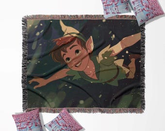 Peter Pan Woven blanket, wall tapestry, throw