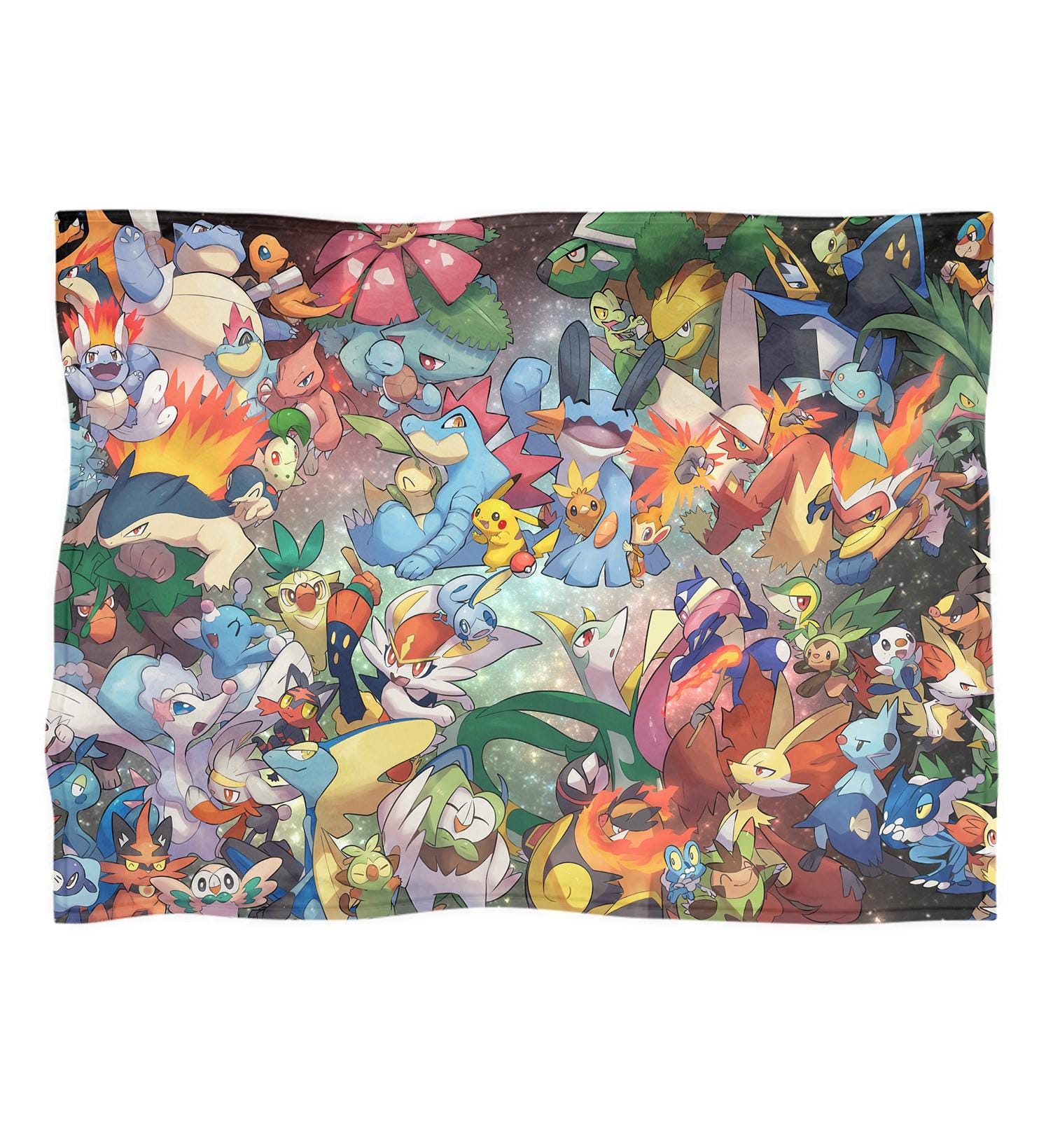 Couette Pokémon Enfant – Pikachu Et Squirtle – Taille Twin – Occasion Bon état