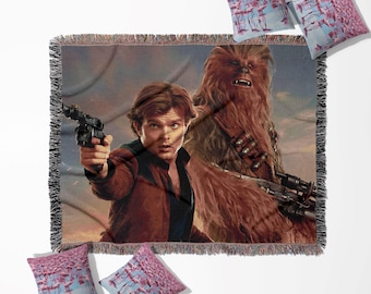 Star Wars - Chewbacca Han Solo Woven blanket, wall tapestry, throw