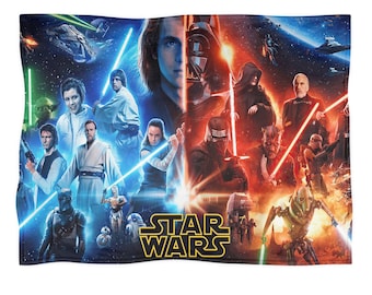 Manta de Star Wars, Darth Vader, Kylo Ren, Luke, manta polar de princesa, decoración