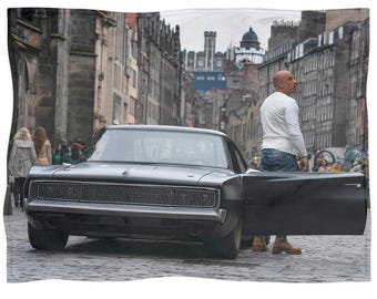 Fast & Furious 9 blanket, fleece throw, home decor, bedding