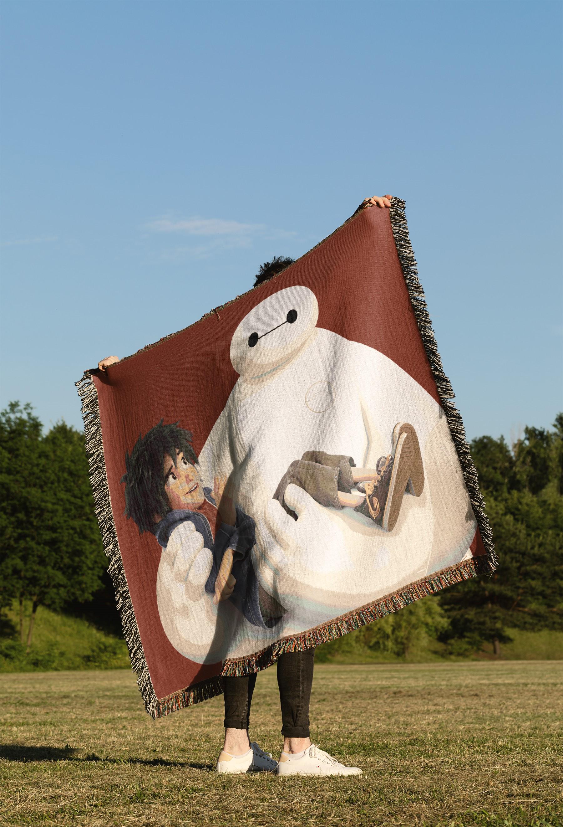 ベイマックスBH6ブランケット Big Hero 6 Baymax Woven Blanket, Wall Tapestry, Throw, Home Decor