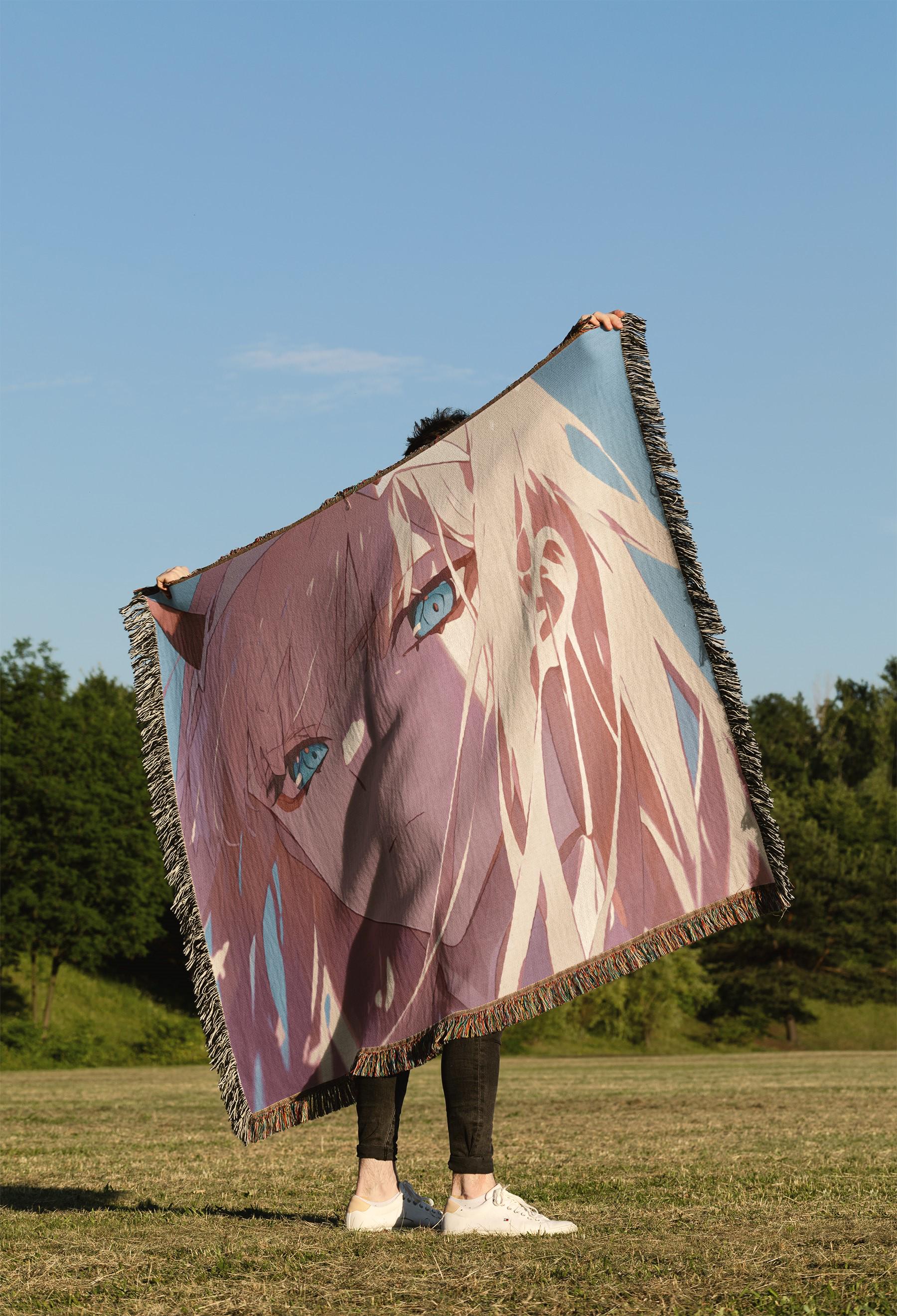Darling in the Franxx Woven Blanket, Zero Two Anime Girl Wall