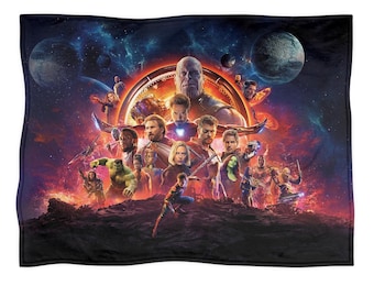 Manta de Avengers Infinity War, manta polar de Thanos, decoración del hogar