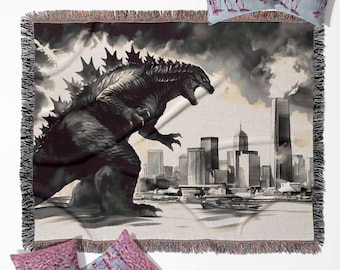 Godzilla Minus One Woven Blanket, Wall Tapestry, Throw - Etsy