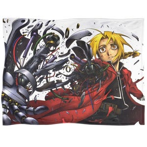 Fullmetal Alchemist blanket, anime fleece throw, home decor