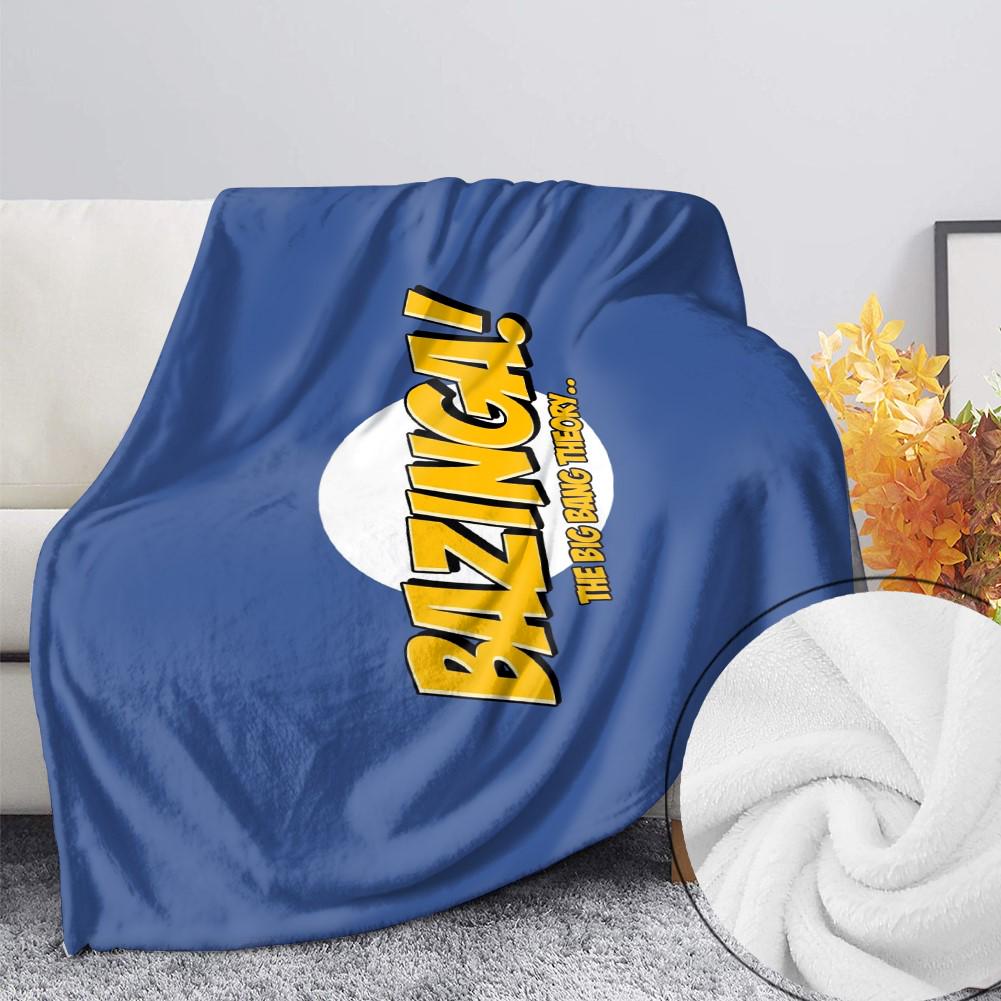 Big Bang Theory Blanket, Bazinga Fleece Throw, Home Decor, Bedding