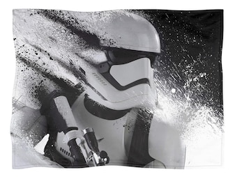 Star Wars blanket, Force Awakens Stormtrooper fleece throw, home decor