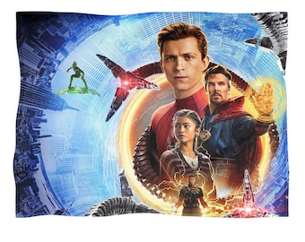 Manta de Spider-Man, manta de forro polar No Way Home, decoración del hogar