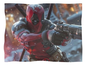 Manta de Deadpool, manta de forro polar, decoración del hogar