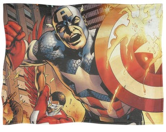 Coperta di Capitan America, coperta in pile degli Avengers, arredamento per la casa