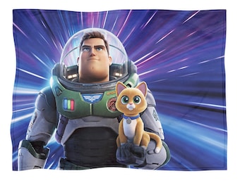 Manta de Buzz Lightyear, manta polar de Toy Story, decoración del hogar