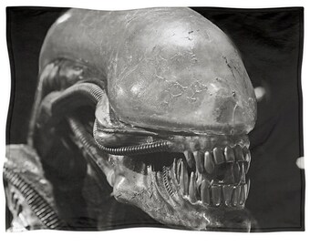 Alien blanket, fleece throw, home decor, bedding