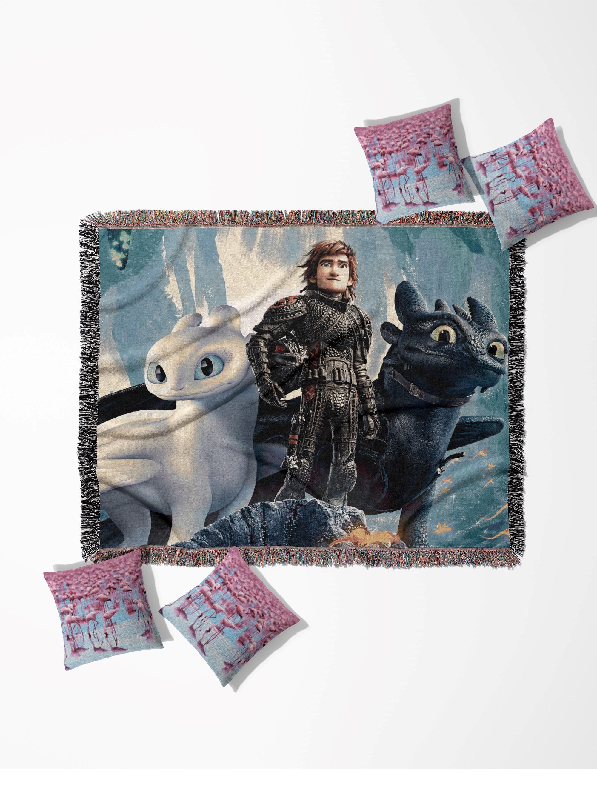 How to Train Your Dragon - Toothless and Hiccup Woven Blanket