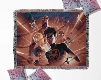 Spider-Man Across the Spider-Verse Woven blanket, wall tapestry, throw